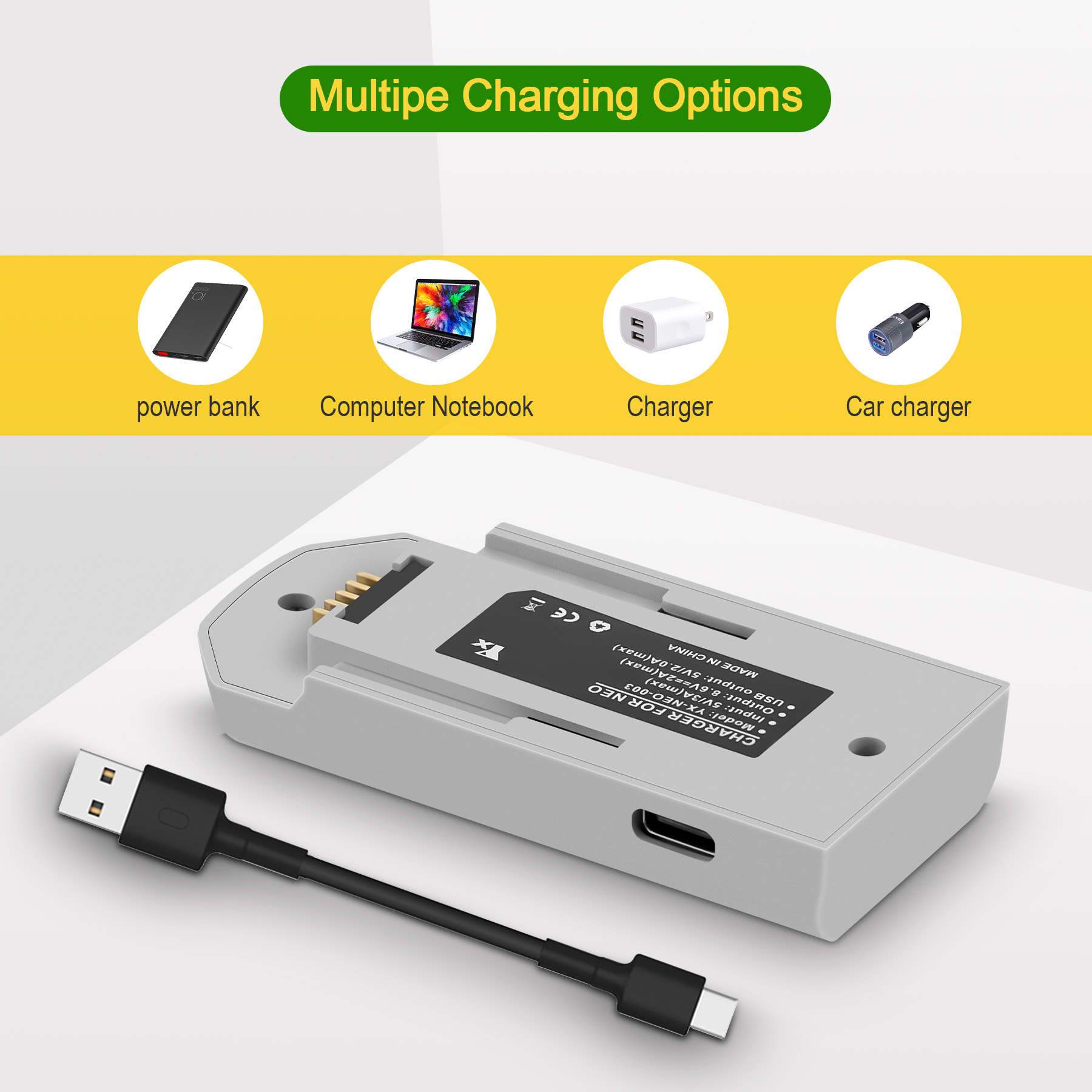 Bidirectional USB Battery Char - Drone Power Bank review and price