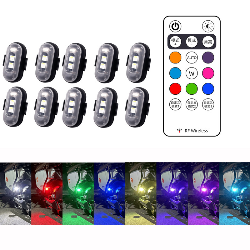10x 4x 8Colors Wireless LED Dr - Drone Strobe Light review and price
